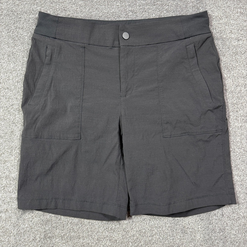 Athleta Trekkie Bermuda 2.0 Shorts Black Size 8 Hiking Travel Activewear